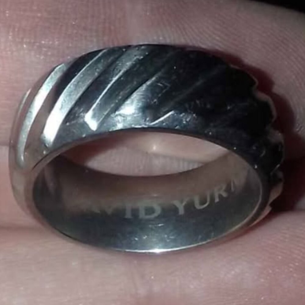 David Yurman mens titanium ring size 9.5
